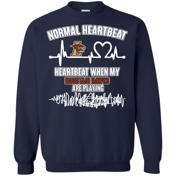 Lehigh Mountain Hawks T shirts Heartbeat When My Mountain Hawks Playing Hoodies Sweatshirts
