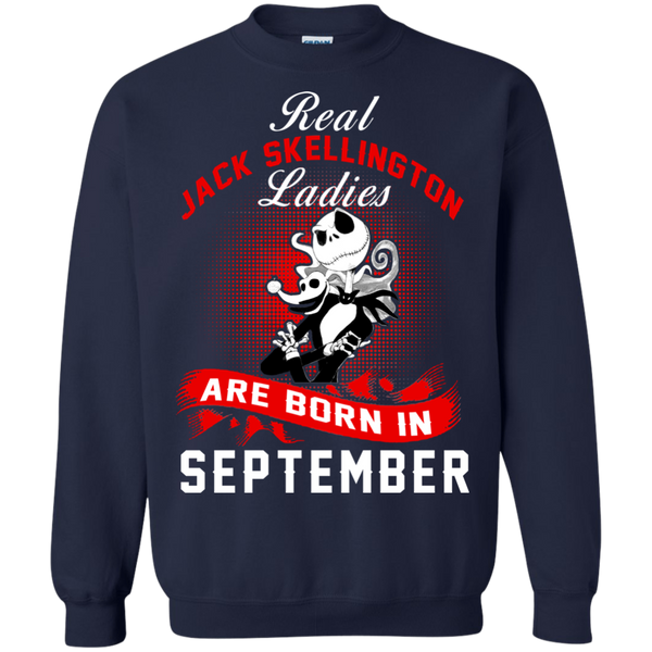 Jack Skellington T shirts Real Jack Skellington Ladies Born In September Hoodies Sweatshirts