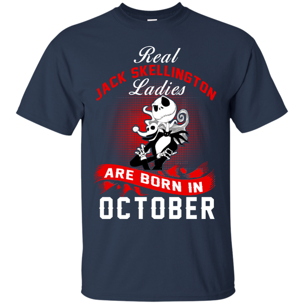 Jack Skellington T shirts Real Jack Skellington Ladies Born In October Hoodies Sweatshirts