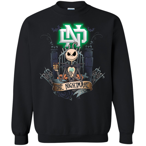 Halloween North Dakota Fighting Hawks T shirts The Nightmare Hoodies Sweatshirts