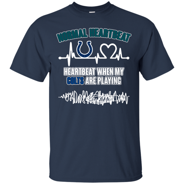 Indianapolis Colts T shirts Heartbeat When My Colts Playing Hoodies Sweatshirts