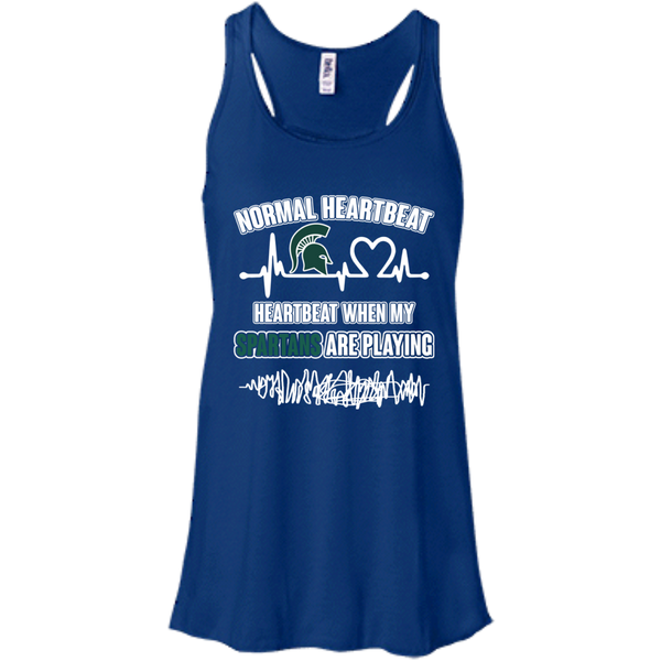 Michigan State Spartans T shirts Heartbeat When My Spartans Playing Hoodies Sweatshirts