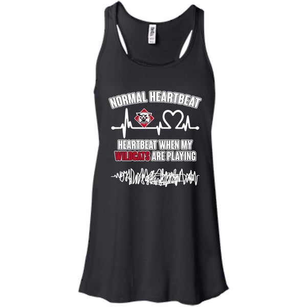 Davidson Wildcats T shirts Heartbeat When My Wildcats Playing Hoodies Sweatshirts