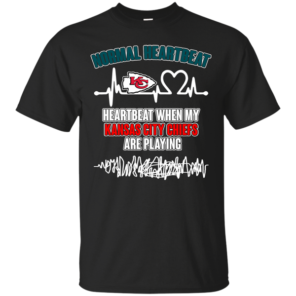 Kansas City Chiefs T shirts Heartbeat When My Kansas City Chiefs Playing Hoodies Sweatshirts