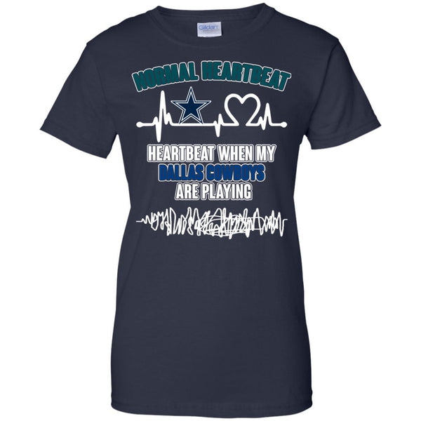 Dallas Cowboys T shirts Heartbeat When My Dallas Cowboys Playing Hoodies Sweatshirts