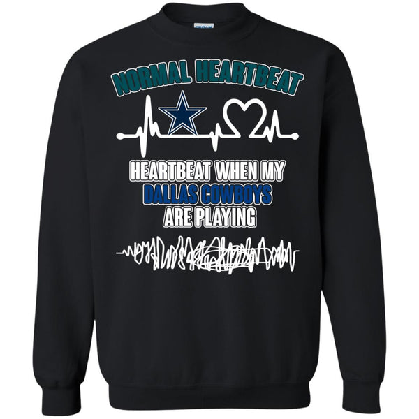 Dallas Cowboys T shirts Heartbeat When My Dallas Cowboys Playing Hoodies Sweatshirts