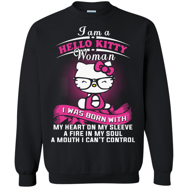 Hello Kitty T shirts Was Born With My Heart On My Sleeve Hoodies Sweatshirts