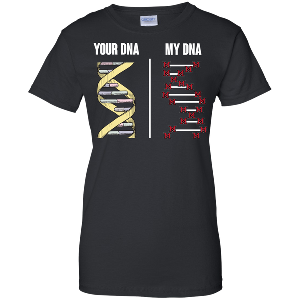 Miami Oh Redhawks T shirts Your DNA My DNA Hoodies Sweatshirts