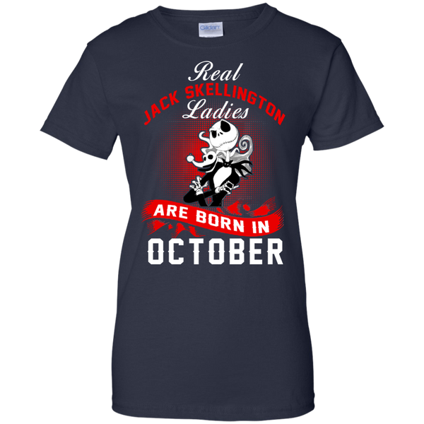 Jack Skellington T shirts Real Jack Skellington Ladies Born In October Hoodies Sweatshirts