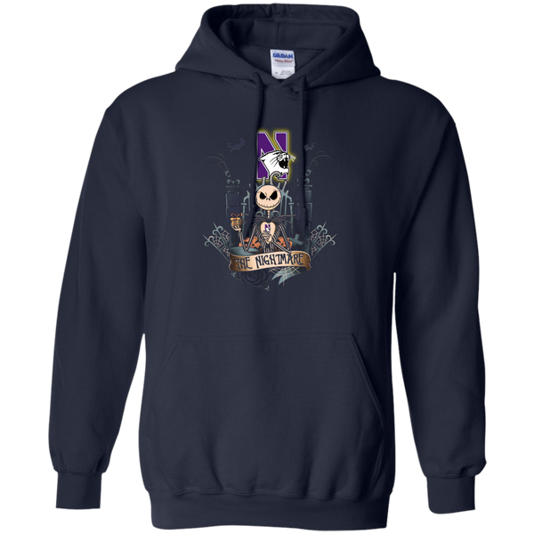 Halloween Northwestern wildcats T shirts The Nightmare Hoodies Sweatshirts