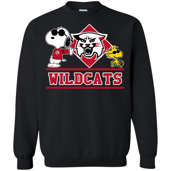 Davidson Wildcats T shirts Snoopy Hoodies Sweatshirts