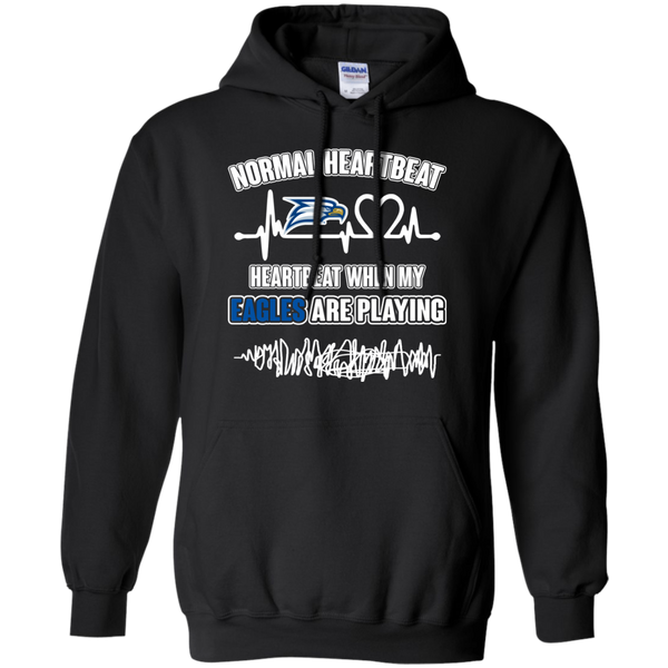 Georgia Southern Eagles T shirts Heartbeat When My Eagles Playing Hoodies Sweatshirts