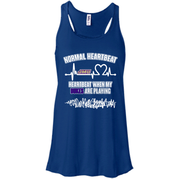 James Madison Dukes T shirts Heartbeat When My Dukes Playing Hoodies Sweatshirts