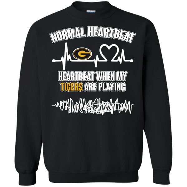 Grambling State Tigers T shirts Heartbeat When My Tigers Playing Hoodies Sweatshirts