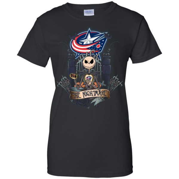 Halloween Columbus Blue Jackets T shirts The Nightmare Hoodies Sweatshirts