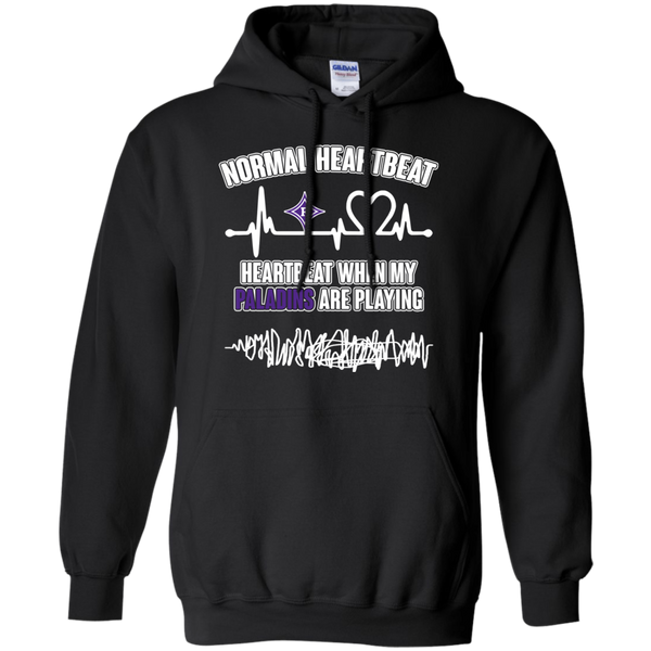 Furman Paladins T shirts Heartbeat When My Paladins Playing Hoodies Sweatshirts