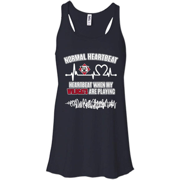 Davidson Wildcats T shirts Heartbeat When My Wildcats Playing Hoodies Sweatshirts