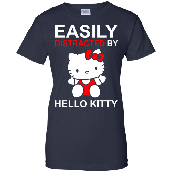 Hello Kitty T shirts Easily Distracted By Hoodies Sweatshirts