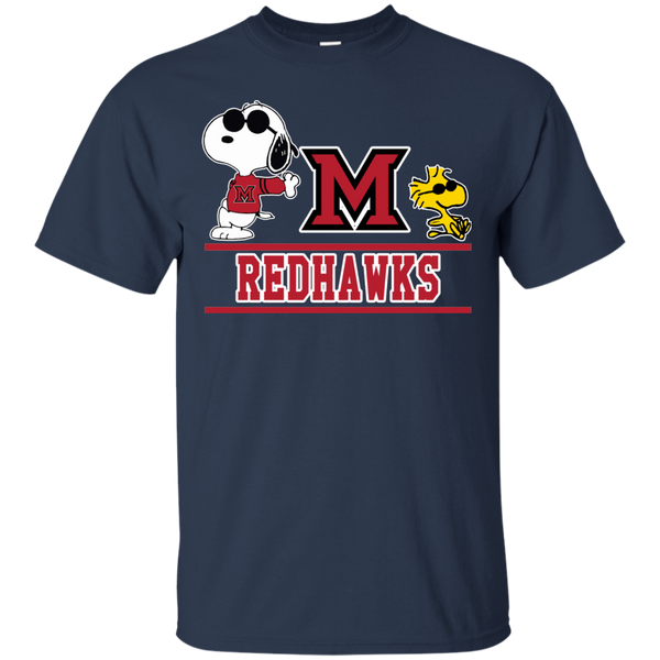 Miami (OH) Redhawks T shirts Snoopy Hoodies Sweatshirts