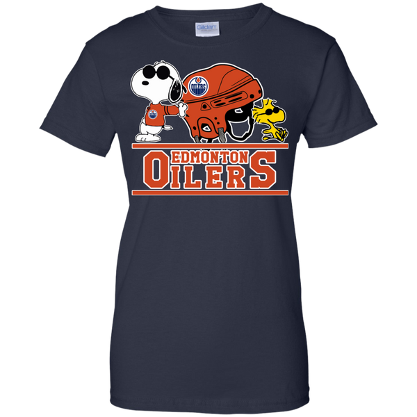 Edmonton Oilers T shirts Snoopy Hoodies Sweatshirts