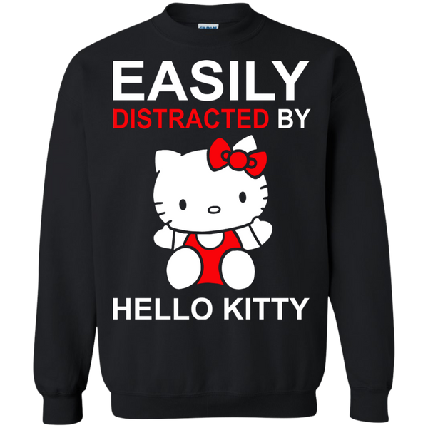 Hello Kitty T shirts Easily Distracted By Hoodies Sweatshirts