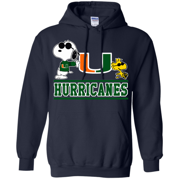 Miami (FL) Hurricanes T shirts Snoopy Hoodies Sweatshirts