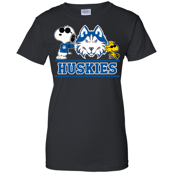Houston Baptist Huskies T shirts Snoopy Hoodies Sweatshirts