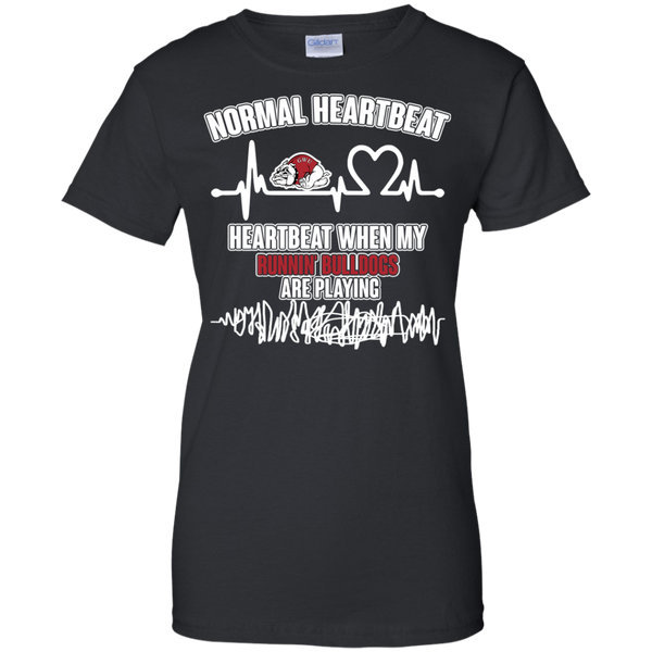Gardner-Webb Runnin' Bulldogs T shirts Heartbeat When My Runnin' Bulldogs Playing Hoodies Sweatshirts