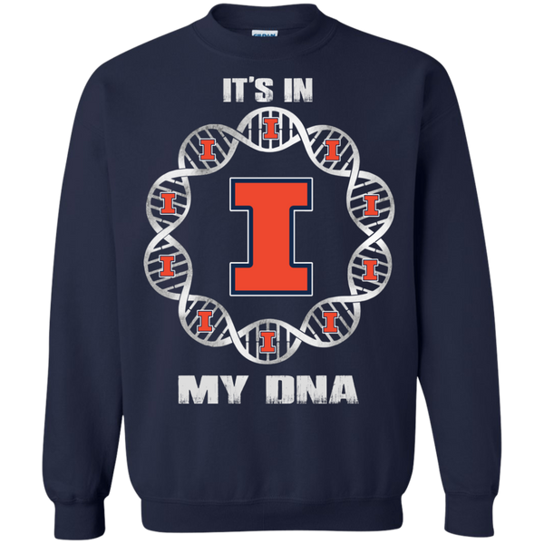 Illinois Fighting Illini T shirts It's In My DNA Hoodies Sweatshirts
