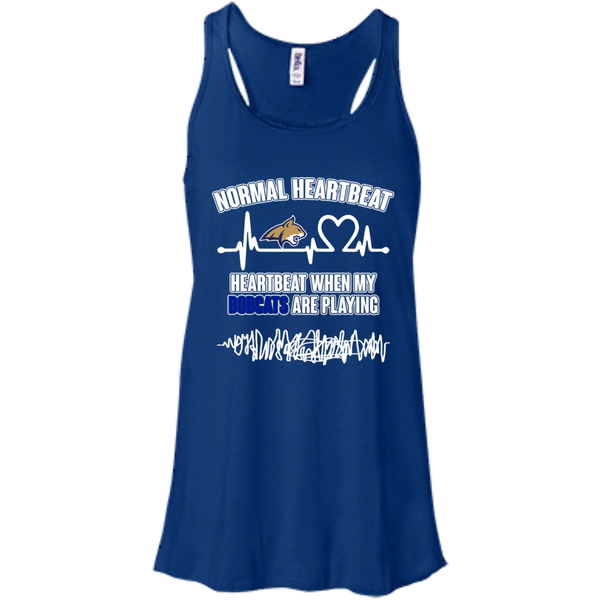 Montana State Bobcats T shirts Heartbeat When My Bobcats Playing Hoodies Sweatshirts