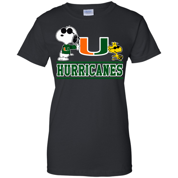 Miami (FL) Hurricanes T shirts Snoopy Hoodies Sweatshirts