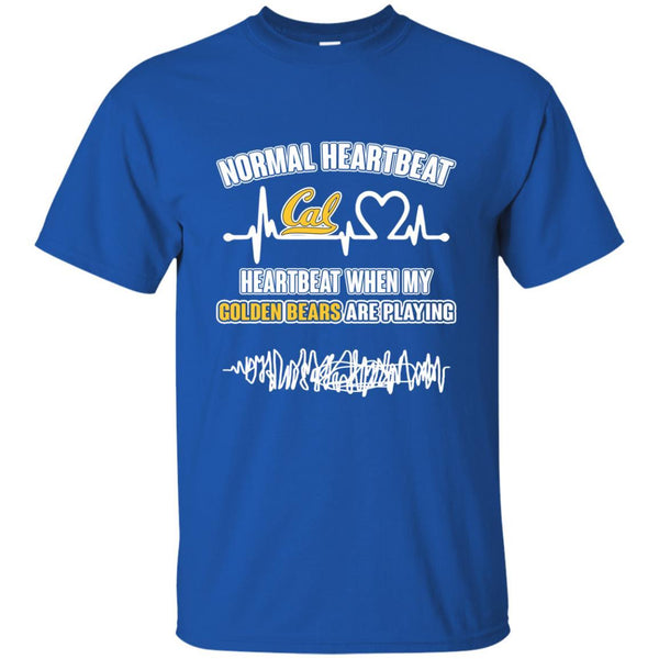 California Golden Bears T shirts Heartbeat When My Golden Bears Playing Hoodies Sweatshirts