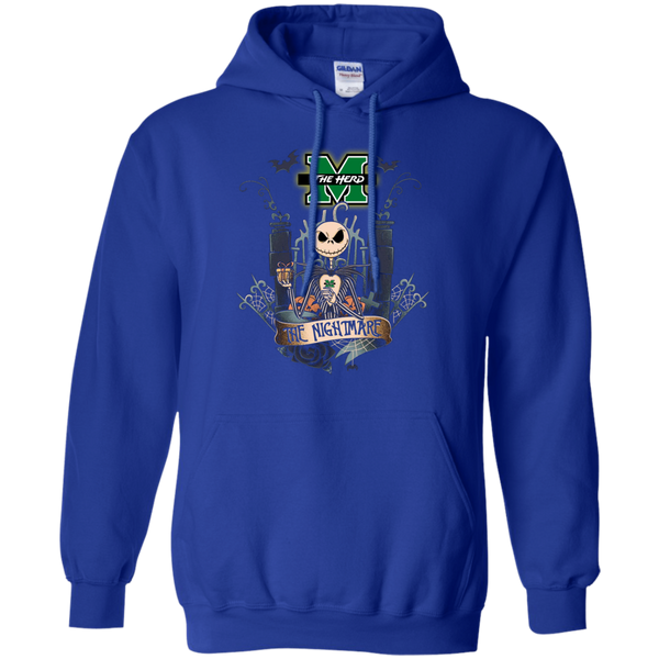 Halloween Marshall Thundering Herd T shirts The Nightmare Hoodies Sweatshirts