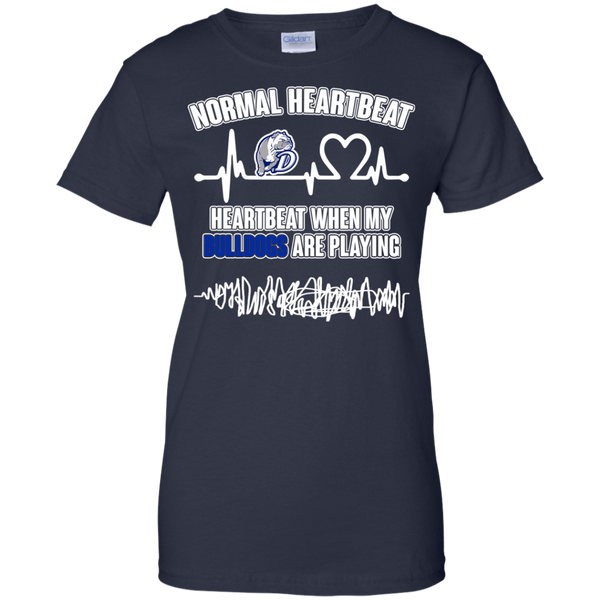 Drake Bulldogs T shirts Heartbeat When My Bulldogs Playing Hoodies Sweatshirts