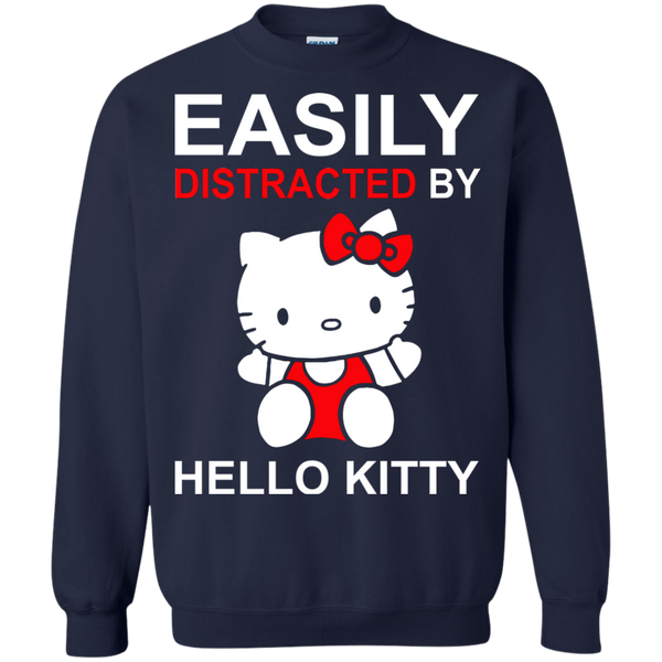 Hello Kitty T shirts Easily Distracted By Hoodies Sweatshirts
