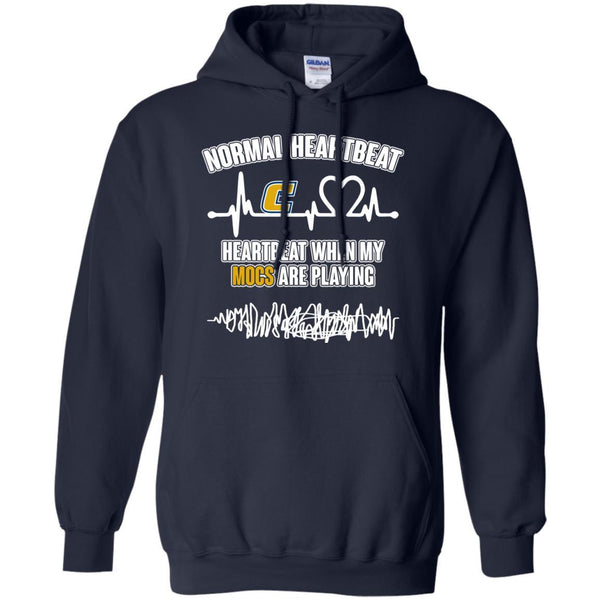 Chattanooga Mocs T shirts Heartbeat When My Mocs Playing Hoodies Sweatshirts
