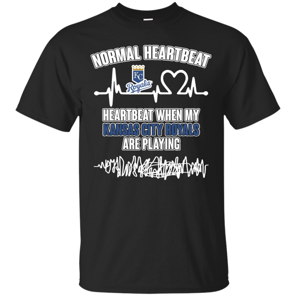Kansas City Royals T shirts Heartbeat When My Kansas City Royals Playing Hoodies Sweatshirts