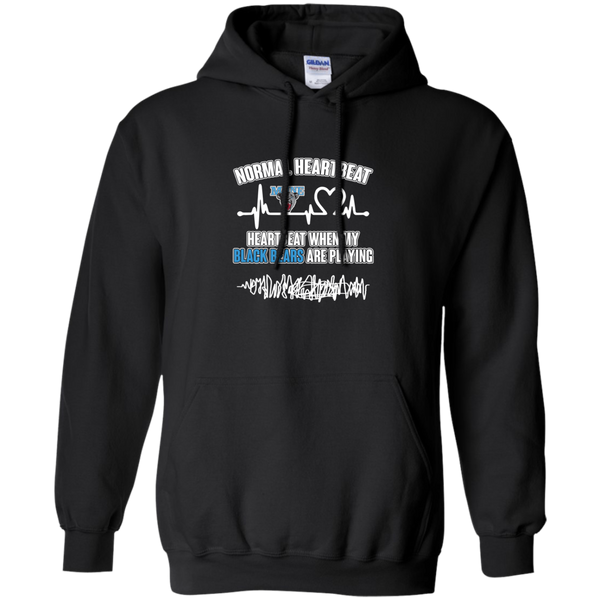 Maine Black Bears T shirts Heartbeat When My Black Bears Playing Hoodies Sweatshirts