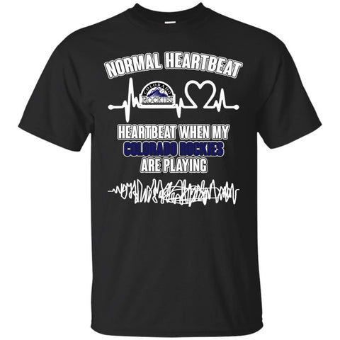 Colorado Rockies T shirts Heartbeat When My Colorado Rockies Playing Hoodies Sweatshirts