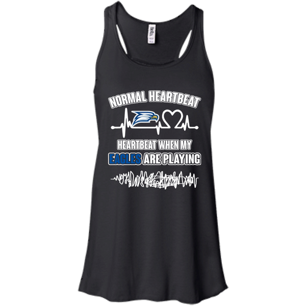 Georgia Southern Eagles T shirts Heartbeat When My Eagles Playing Hoodies Sweatshirts