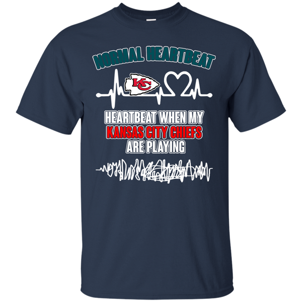 Kansas City Chiefs T shirts Heartbeat When My Kansas City Chiefs Playing Hoodies Sweatshirts