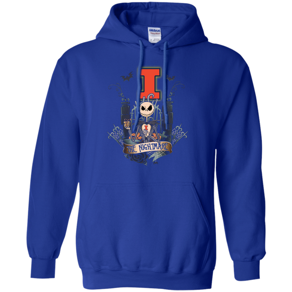 Halloween Illinois Fighting Illini T shirts The Nightmare Hoodies Sweatshirts