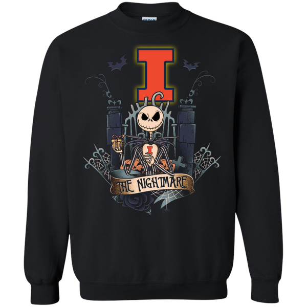 Halloween Illinois Fighting Illini T shirts The Nightmare Hoodies Sweatshirts