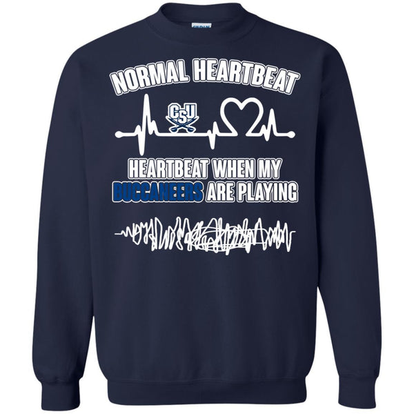 Charleston Southern Buccaneers T shirts Heartbeat When My Buccaneers Playing Hoodies Sweatshirts