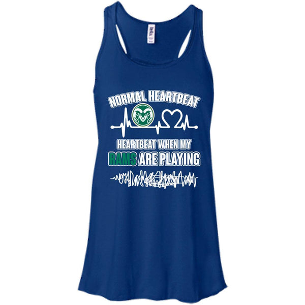 Colorado State Rams T shirts Heartbeat When My Rams Playing Hoodies Sweatshirts
