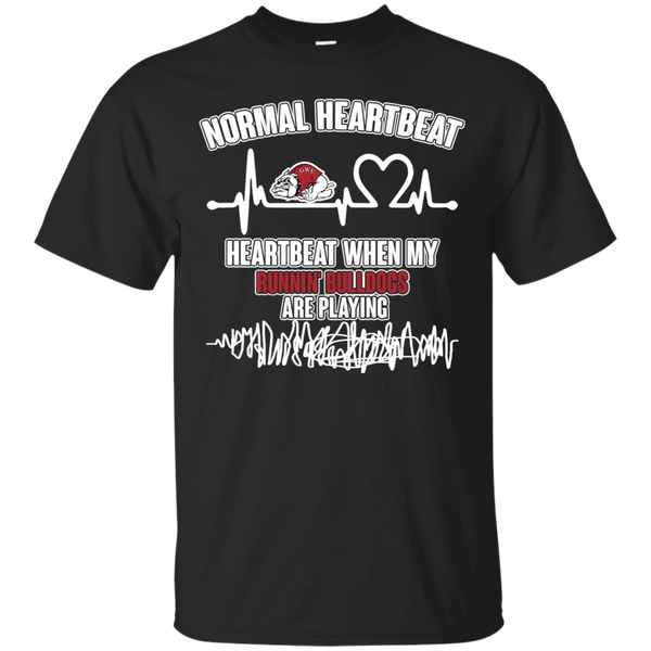Gardner-Webb Runnin' Bulldogs T shirts Heartbeat When My Runnin' Bulldogs Playing Hoodies Sweatshirts