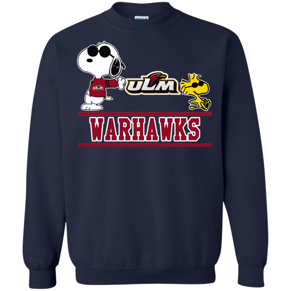 Louisiana Monroe Warhawks T shirts Snoopy Hoodies Sweatshirts