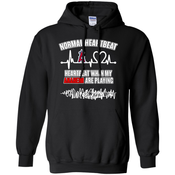 Los Angeles Angels of Anaheim T shirts Heartbeat When My Anaheim Playing Hoodies Sweatshirts