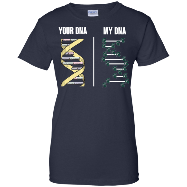 Michigan State Spartans T shirts Your DNA My DNA Hoodies Sweatshirts