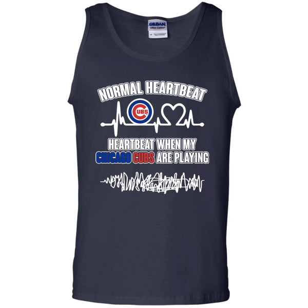 Chicago Cubs T shirts Heartbeat When My Chicago Cubs Playing Hoodies Sweatshirts